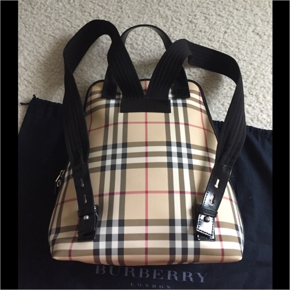 BURBERRY LONDON Nova Check Plaid Backpack MEDIUM SIZE - Picture 14 of 14